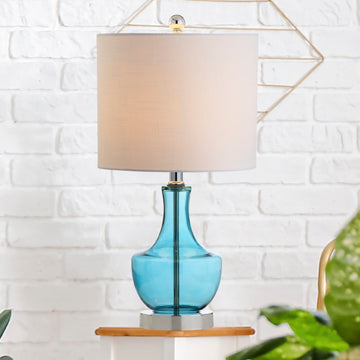 Colette 20" Mini Glass LED Table Lamp - JONATHAN Y